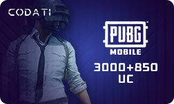 PUBG ($50) - 3000+850 UC