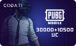 PUBG ($499.99) - 30000+10500 UC